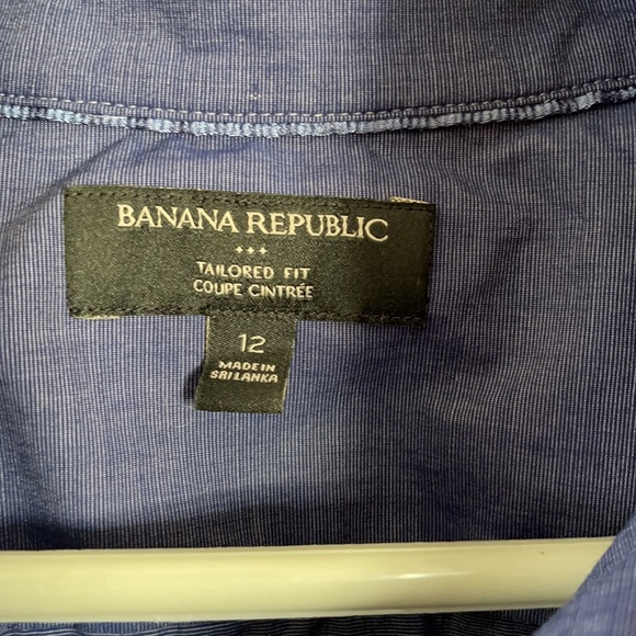 Blue Banana Republic tailored dress shirt size 12 - Picture 2 of 3